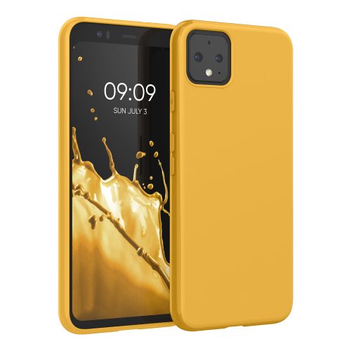 Husa Google Pixel 4, Silicon, Galben, 50326.143