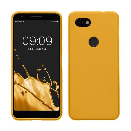 Husa Google Pixel 3a, Silicon, Galben, 47590.143