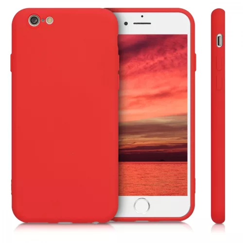 Husa Apple iPhone 6 / iPhone 6s, Silicon, Rosu, 49980.09