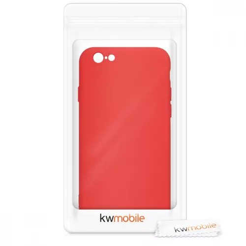 Husa Apple iPhone 6 / iPhone 6s, Silicon, Rosu, 49980.09