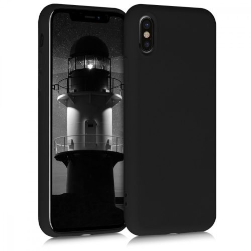 Husa Apple iPhone X / iPhone XS, Silicon, Negru, 49982.01