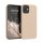 Husa Apple iPhone 12 Mini, Silicon, Crem, 52640.154
