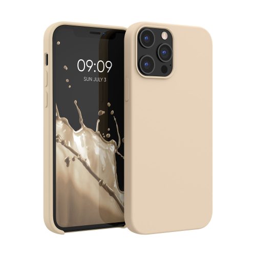 Husa Apple iPhone 12 Pro Max, Silicon, Crem, 52644.154
