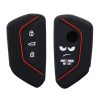 Husa Cheie Auto pentru VW - 3 Butoane, Silicon, Negru, 52651.01