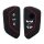 Husa Cheie Auto pentru VW - 3 Butoane, Silicon, Negru, 52651.01