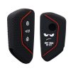 Husa Cheie Auto pentru VW - 3 Butoane, Silicon, Negru, 52651.01