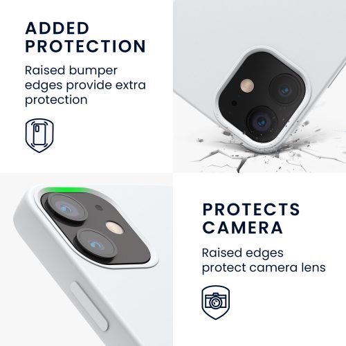 Husa Apple iPhone 12 Mini, Silicon, Alb, 52640.02