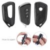 Husa Cheie Auto pentru VW / Skoda / Seat - 3 Butoane, kwmobile, Plastic, Negru / Gri, 52655.01