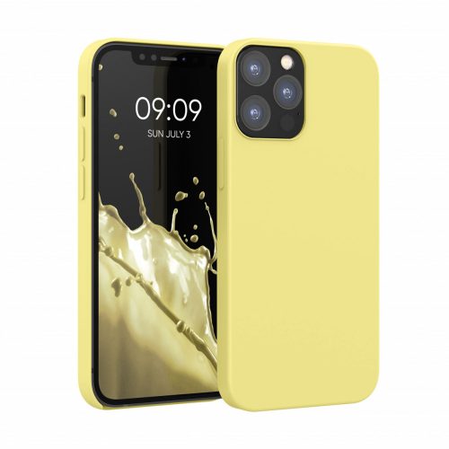 Husa Apple iPhone 12 / iPhone 12 Pro, Silicon, Galben, 52641.49