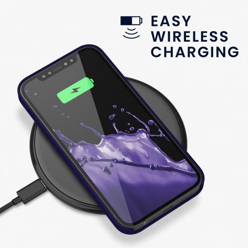 Husa Apple iPhone 12 / iPhone 12 Pro, Silicon, Albastru, 52641.182