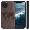 Husa Apple iPhone 12 / iPhone 12 Pro, Lemn, Maro, 52734.02