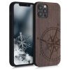 Husa Apple iPhone 12 / iPhone 12 Pro, Lemn, Maro, 52734.01