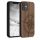 Husa Apple iPhone 12 Mini, Lemn, Maro, 52733.01