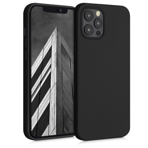 Husa Apple iPhone 12 Pro Max, Silicon, Negru, 52714.47