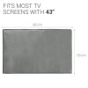 Husa de praf pentru televizor 43 inch, Kwmobile, Gri, Textil, 51701.25