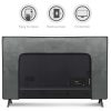 Husa de praf pentru televizor 55 inch, Kwmobile, Gri, Textil, 51703.25