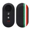 Husa Cheie Auto pentru Fiat / Lancia - 3 Butoane, kwmobile, Silicon, Multicolor, 44440.34