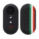 Husa Cheie Auto pentru Fiat / Lancia - 3 Butoane, kwmobile, Silicon, Multicolor, 44440.34