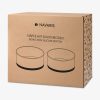 Set 2 Boluri din portelan pentru caini si pisici Navaris, 400 ml, Gri, 48520.02.22