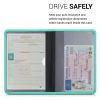 Husa pentru documente auto, Kwmobile, Verde, Piele ecologica, 50103.71