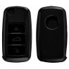 Husa Cheie Auto pentru VW / Skoda / Seat - 3 Butoane, Silicon, Negru, 48036.95