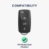 Husa Cheie Auto pentru VW / Skoda / Seat - 3 Butoane, Silicon, Negru, 48036.95