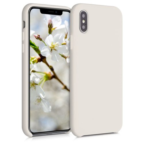 Husa Apple iPhone X / iPhone XS, Silicon, Bej, 42495.204
