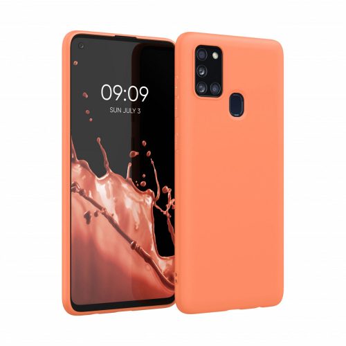 Husa Samsung Galaxy A21s, Silicon, Portocaliu, 52494.203