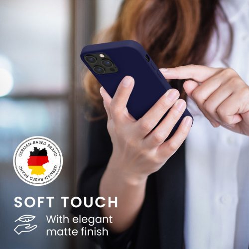 Husa Apple iPhone 12 Pro Max, Silicon, Albastru, 52644.182