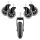 Set 5 Roti pentru scaun de birou tija 11 mm, Kwmobile, Negru, Poliuretan, 53129.01