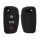 Husa Cheie Auto pentru Audi - 3 Butoane, Silicon, Negru, 53134.02