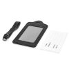 Set 2 Etichete pentru bagaje, Piele ecologica, Negru / Alb, 53127.01