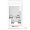 Set 2 Suporti autoadezivi pentru aparat de ras, Kwmobile, Argintiu, Zinc, 53125.01