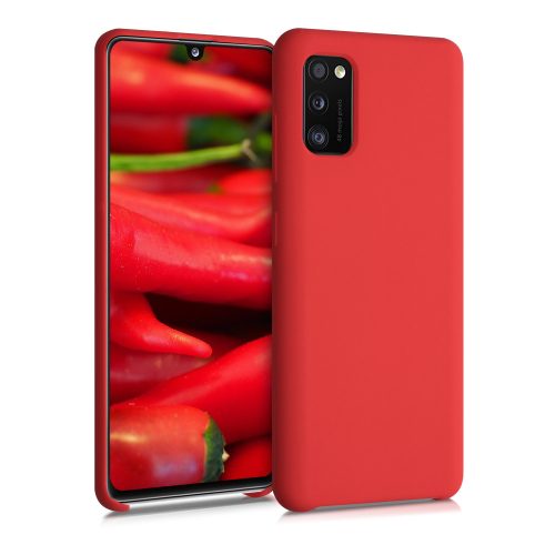 Husa Samsung Galaxy A41, Silicon, Rosu, 52301.51