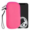 Husa Universala telefon L - 6,5 inch, Piele nabuc, Roz, 46188.2.77