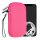 Husa Universala telefon L - 6,5 inch, Piele nabuc, Roz, 46188.2.77