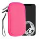 Husa Universala telefon L - 6,5 inch, Piele nabuc, Roz, 46188.2.77