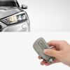 Husa Cheie Auto pentru VW - 3 Butoane, Piele nabuc, Gri, 52653.03