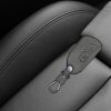 Husa Cheie Auto pentru VW - 3 Butoane, Piele nabuc, Gri, 53257.01