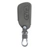 Husa Cheie Auto pentru VW - 3 Butoane, Piele nabuc, Gri, 53257.01