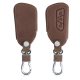 Husa Cheie Auto pentru VW - 3 Butoane, Piele ecologica, Maro, 52652.18