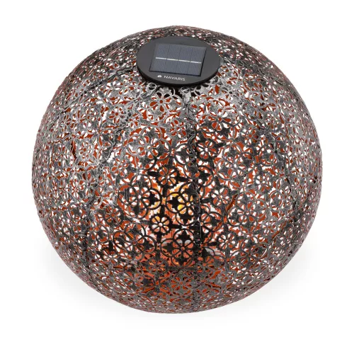 Lampa solara de exterior Navaris, Iluminare LED, 30 cm, Pornire/oprire automata, 47543.07