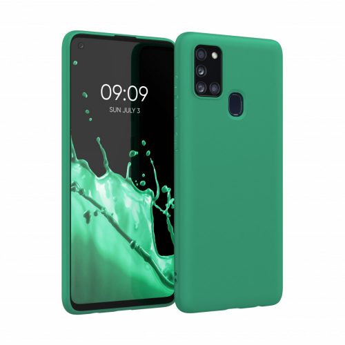 Husa Samsung Galaxy A21s, Silicon, Verde, 52494.142