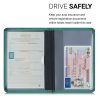 Husa pentru documente auto, Kwmobile, Verde, Piele ecologica, 50103.80