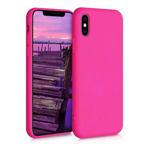 Husa Apple iPhone X / iPhone XS, Silicon, Roz, 52975.77