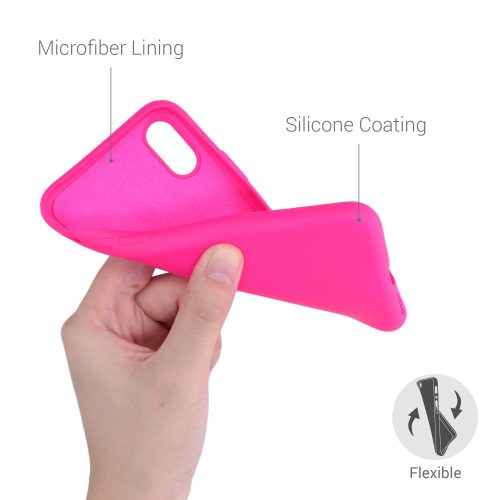 Husa Apple iPhone X / iPhone XS, Silicon, Roz, 52975.77