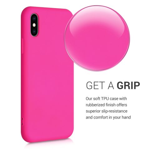 Husa Apple iPhone X / iPhone XS, Silicon, Roz, 52975.77