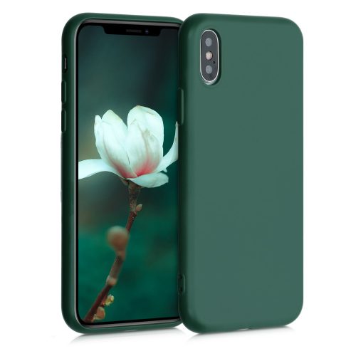 Husa Apple iPhone X / iPhone XS, Silicon, Verde, 52975.169