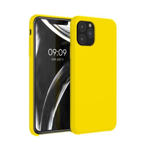 Husa Apple iPhone 11 Pro, Silicon, Galben, 49726.163