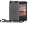 Husa pentru Apple iPod Touch 6th/iPod Touch 7th, Kwmobile, Transparent/Rosu, Silicon, 53423.02